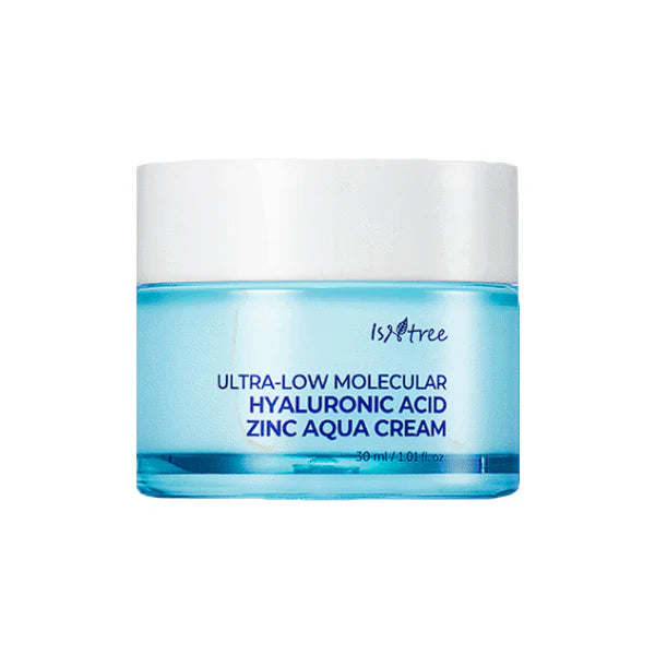 ISNTREE ULTRA-LOW MOLECULAR
HYALURONIC ACID ZINC AQUA CREAM 80ml