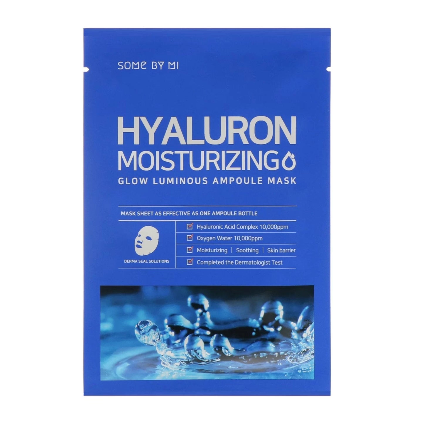 SOME BY MI HYALURON MOISTURIZING GLOW LUMINOUS AMPOULE MASK