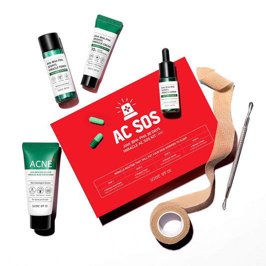 SOME BY MI AHA-BHA-PHA 30 DAYS MIRACLE AC S.O.S KIT (4components)